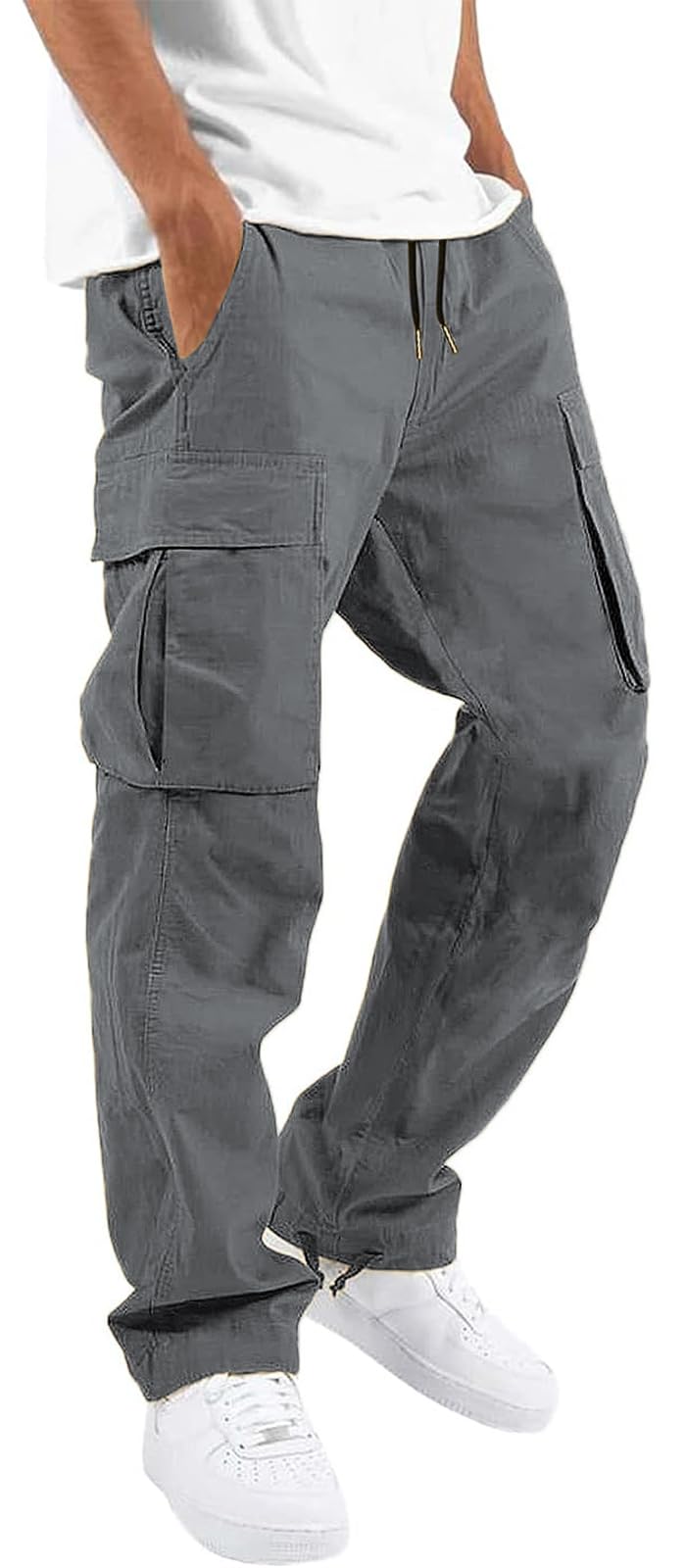 Hungson Mens Casual Cargo Pants